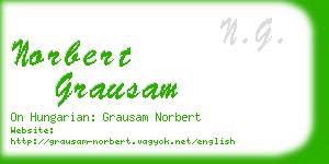 norbert grausam business card